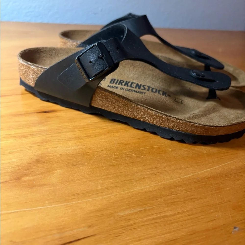 Birkenstock Gizeh Black Sandals 37 Regular Width - EUC! 🖤🖤 - Picture 4 of 4